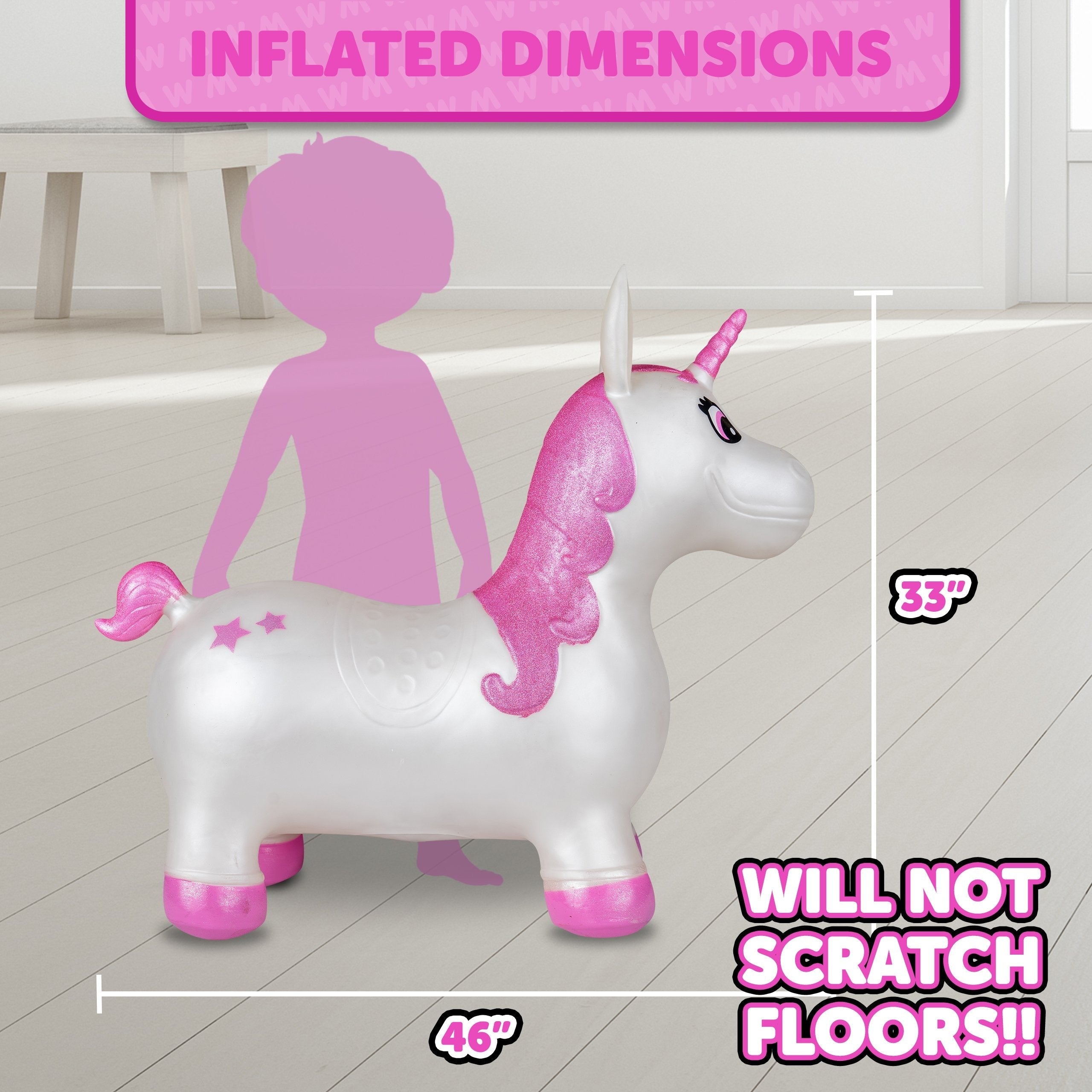 New Unicorn Waddle Activity Bouncer - Small