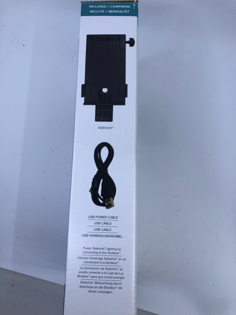 NIB SHOT BOX SIDESHOT-ARM ATTACHMENT.