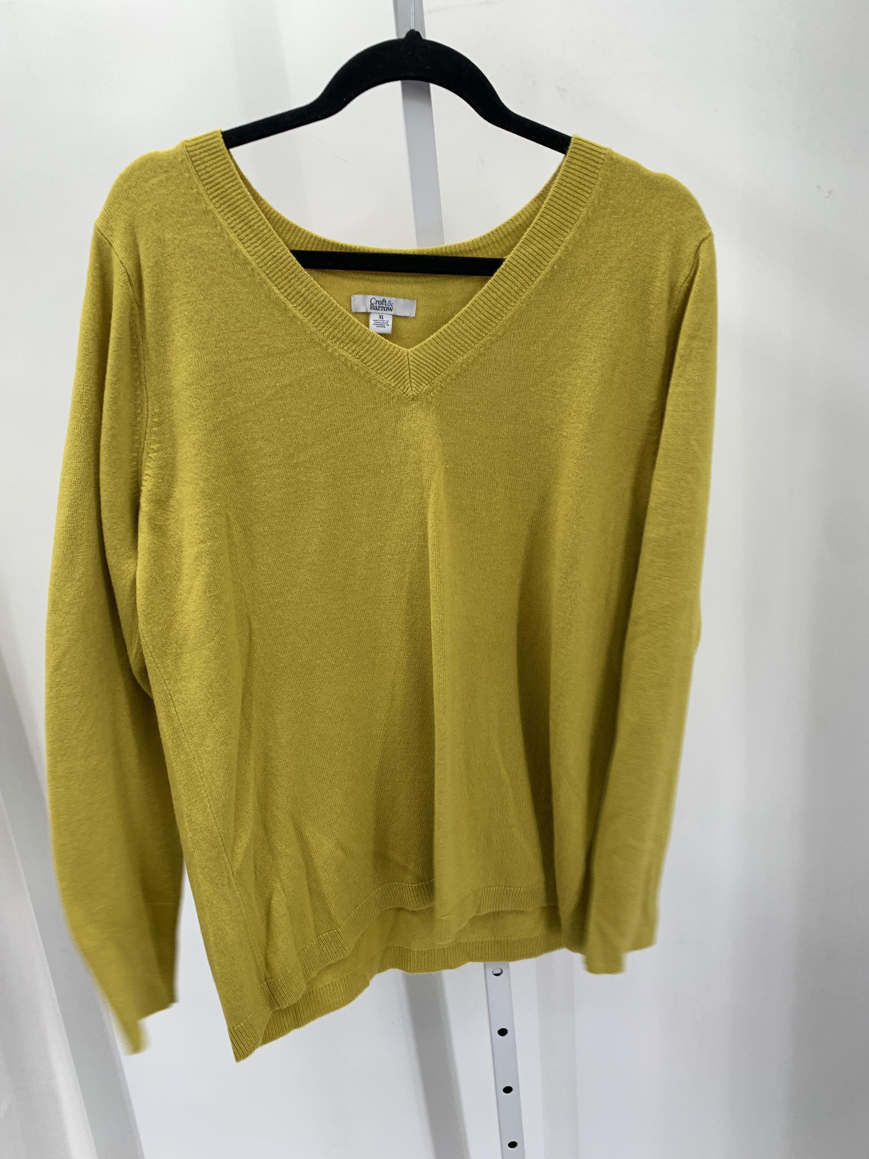 Croft & Barrow Size Extra Large Misses Long Slv Sweater