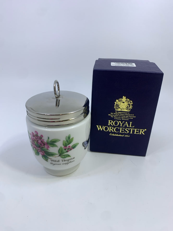 NIB WILD THYME EGG CODDLER ROYAL WORCESTER.