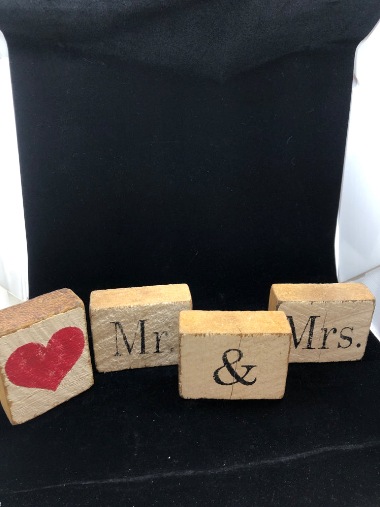 4 PC MR & MRS AND HEART BLOCK SIGNS