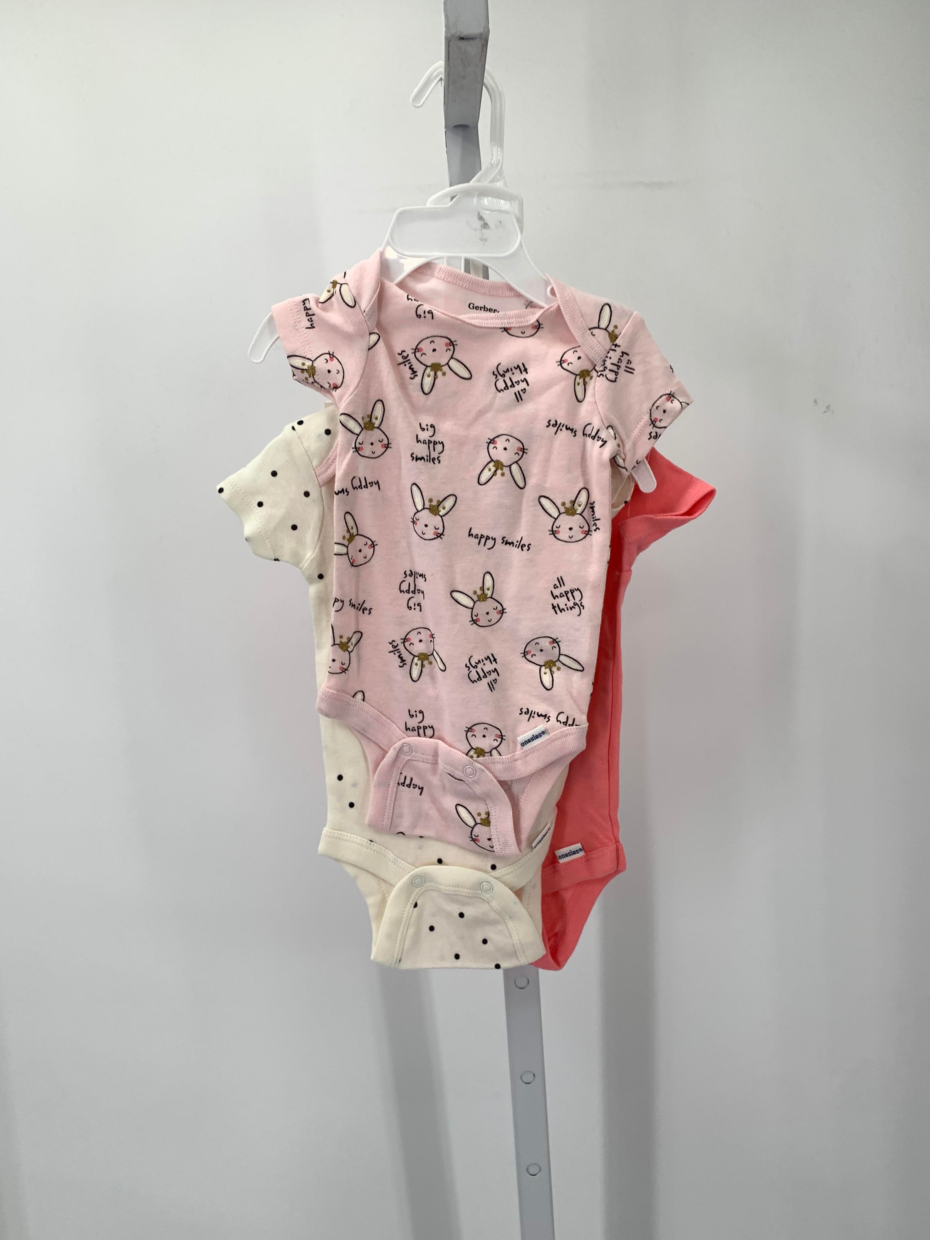 Gerber Size 0-3 months Girls 3 Pieces
