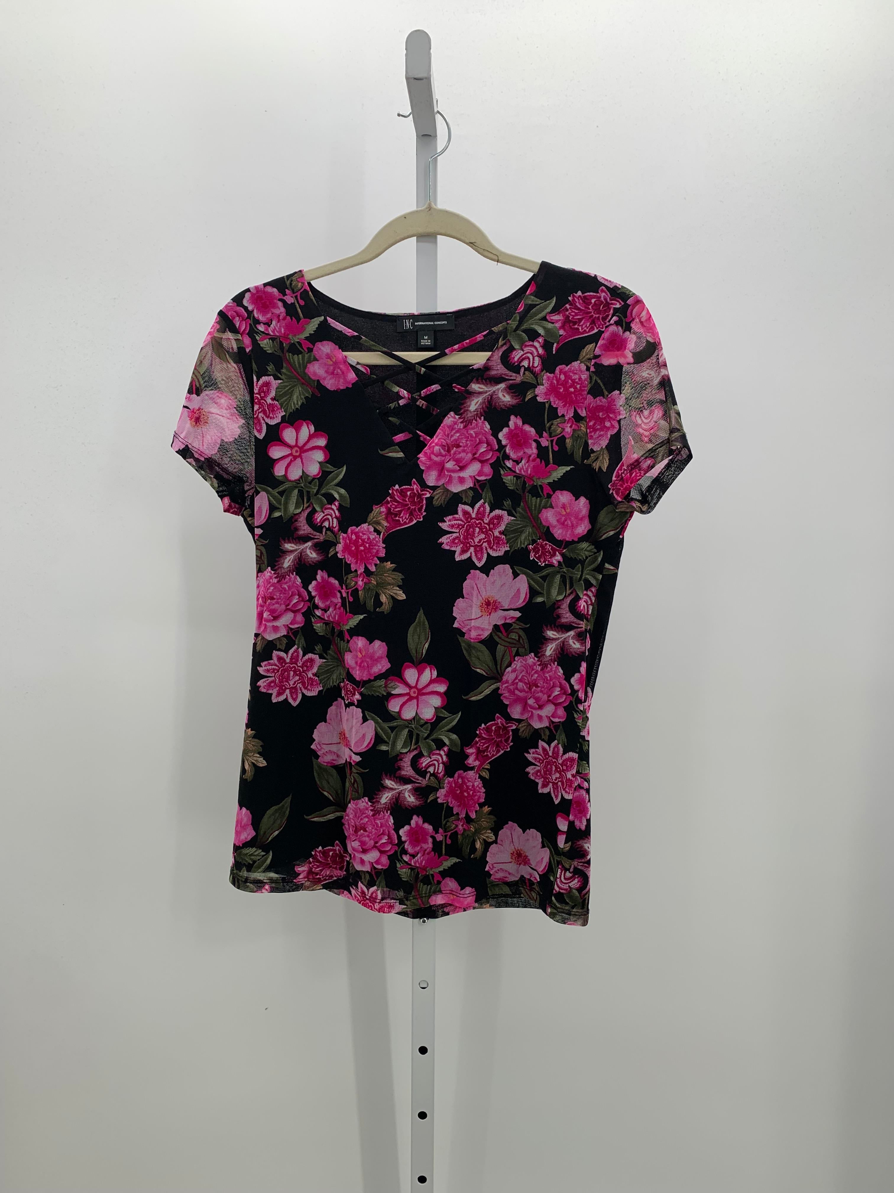 INC Size Medium Misses Short Sleeve Shirt