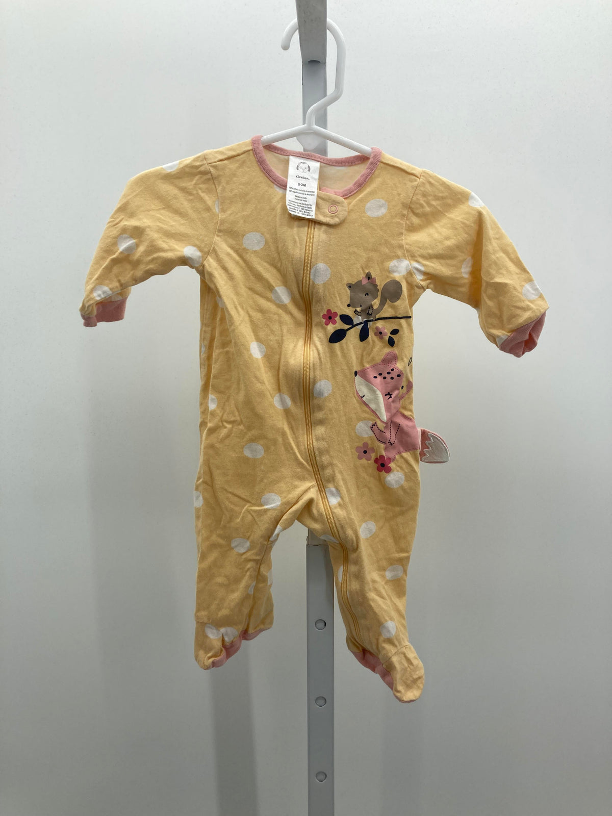 Gerber Size 0-3 months Girls Long Slv. Romper