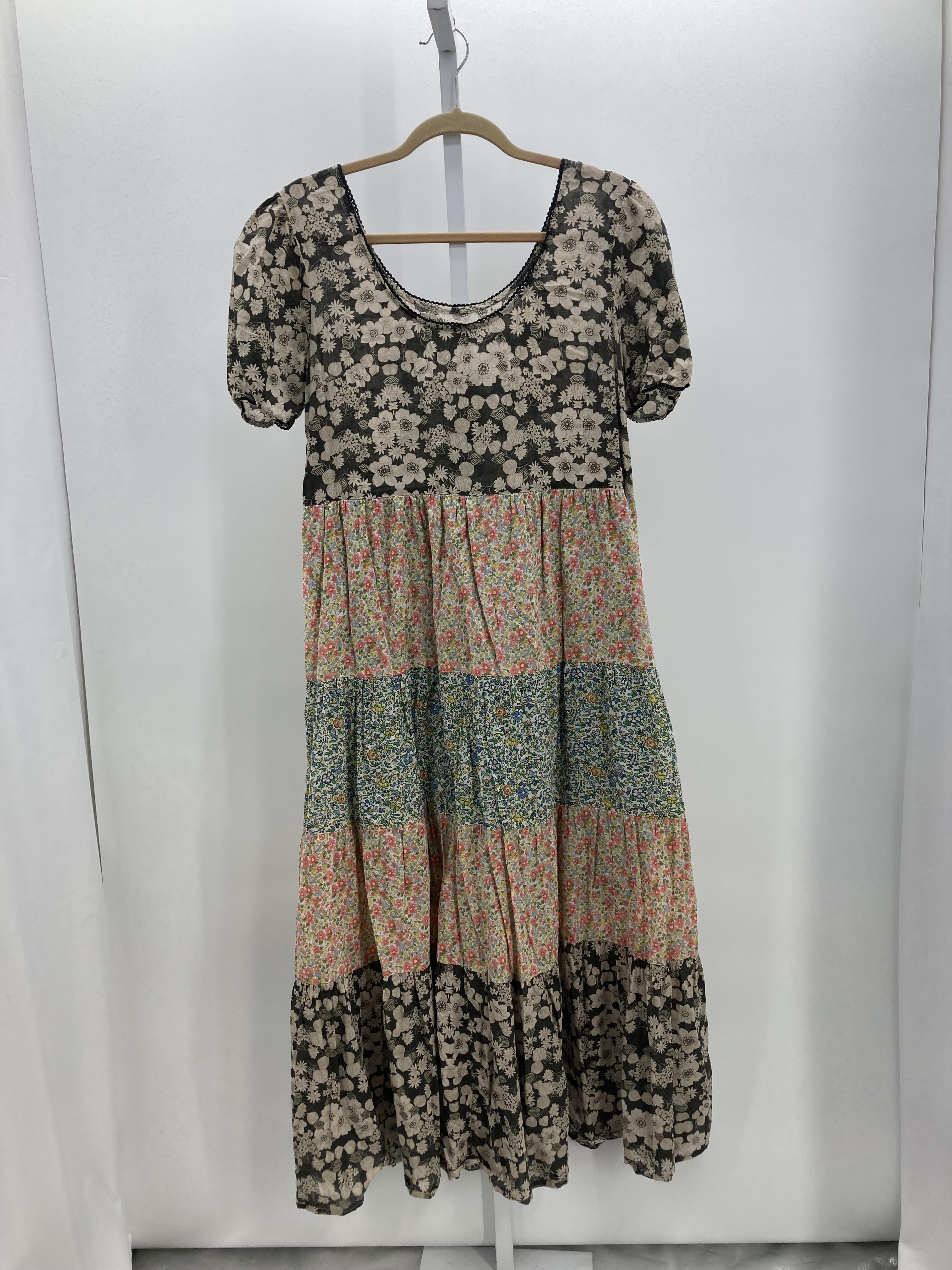 Natural Life Size Medium Misses Short Sleeve Dress