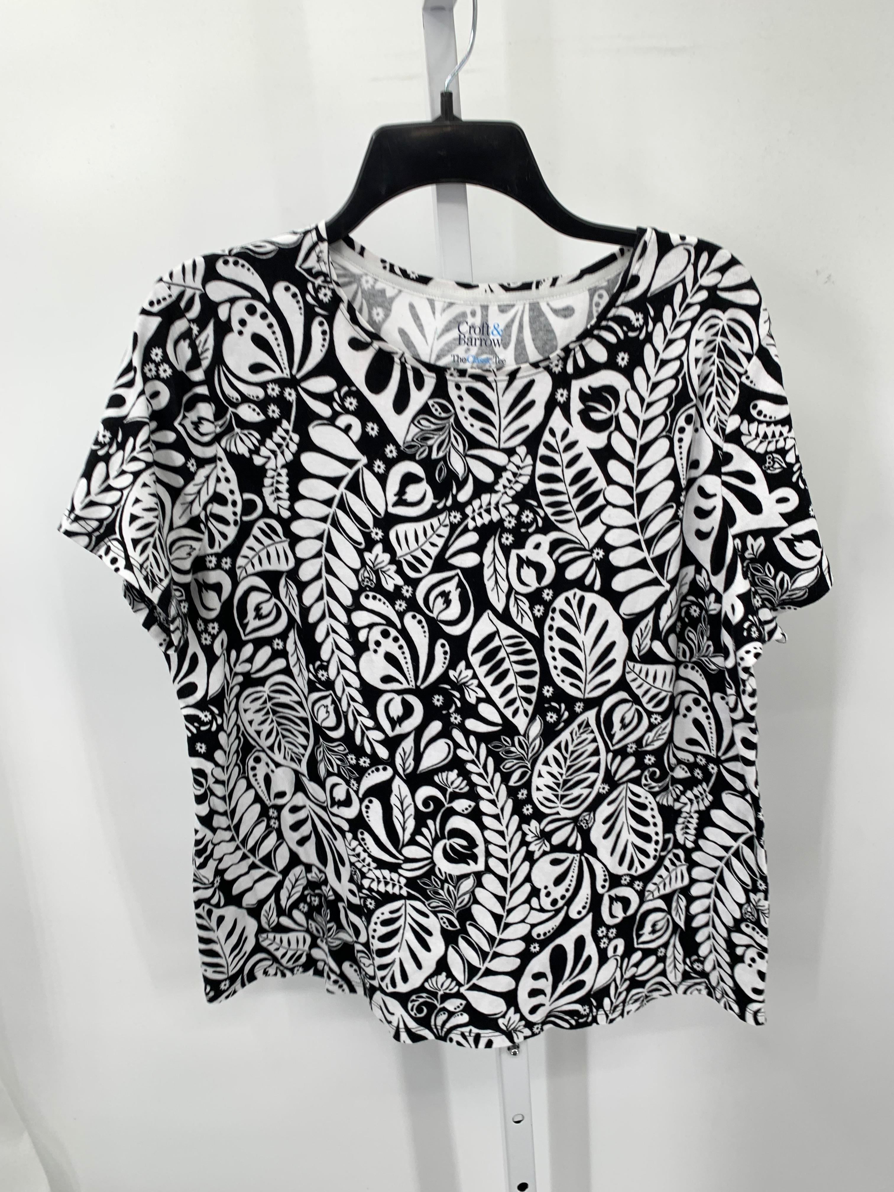 Croft & Barrow Size Extra Large Misses Short Sleeve Shirt