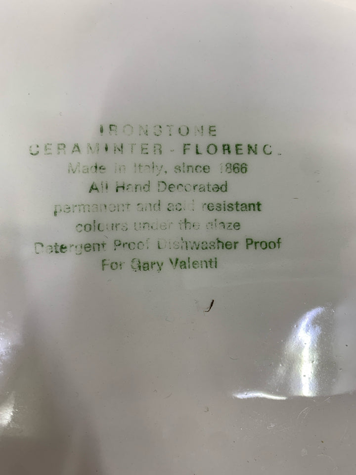 PASTEL DAISY OVAL SERVING PLATTER.