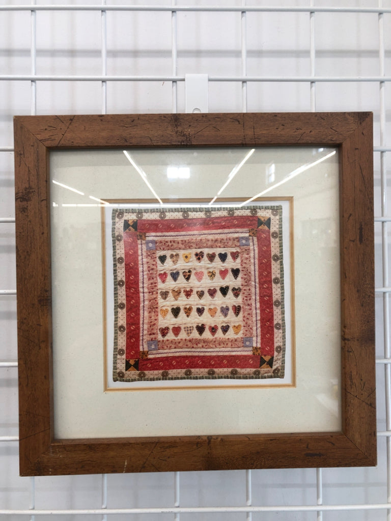 FRAMED QUILT PRINT.
