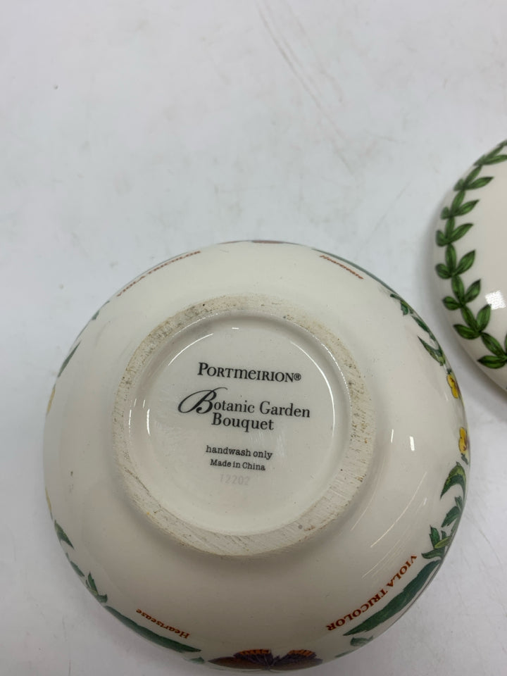 PORTMEIRION GARDEN BOUQUET CERAMIC BOX.