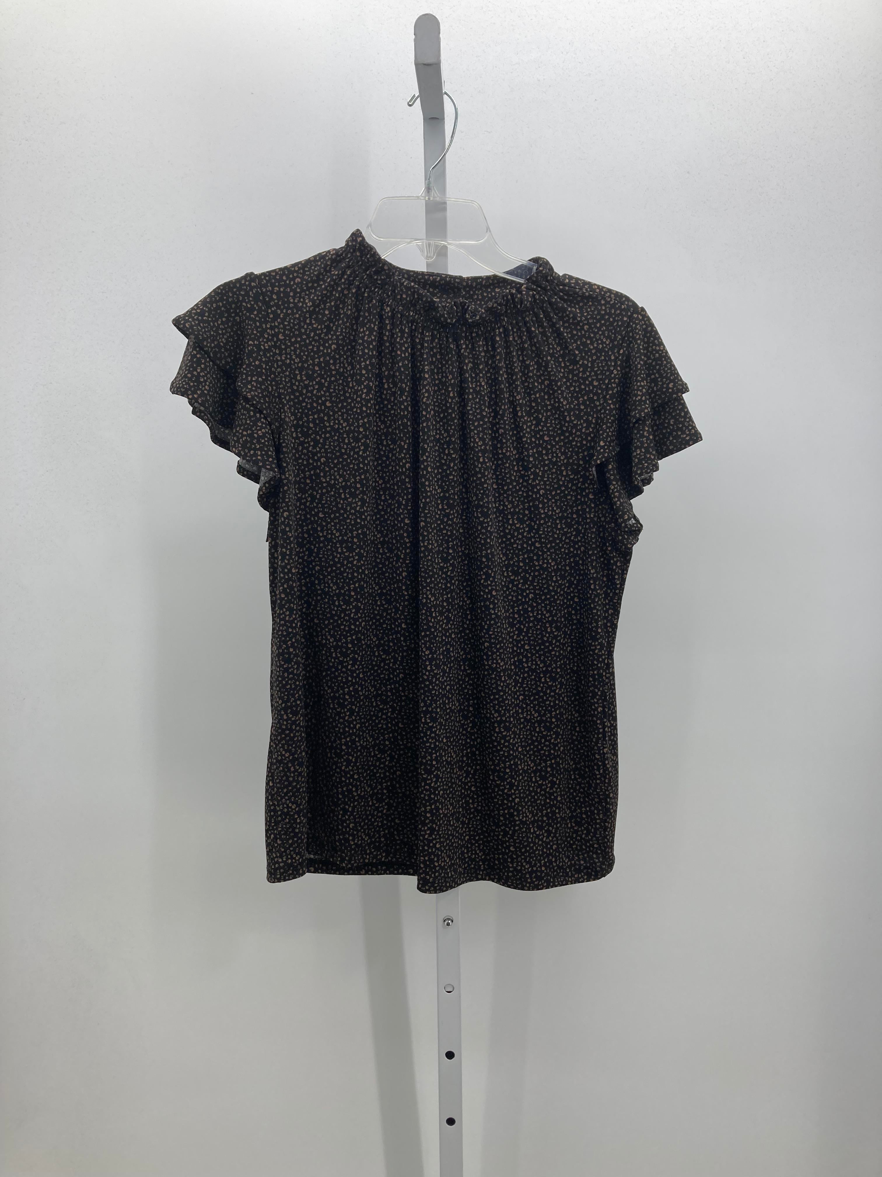 Adrianna Papell Size Medium Misses Short Sleeve Shirt