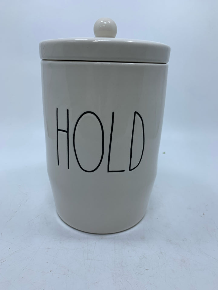 "HOLD" CANISTER.