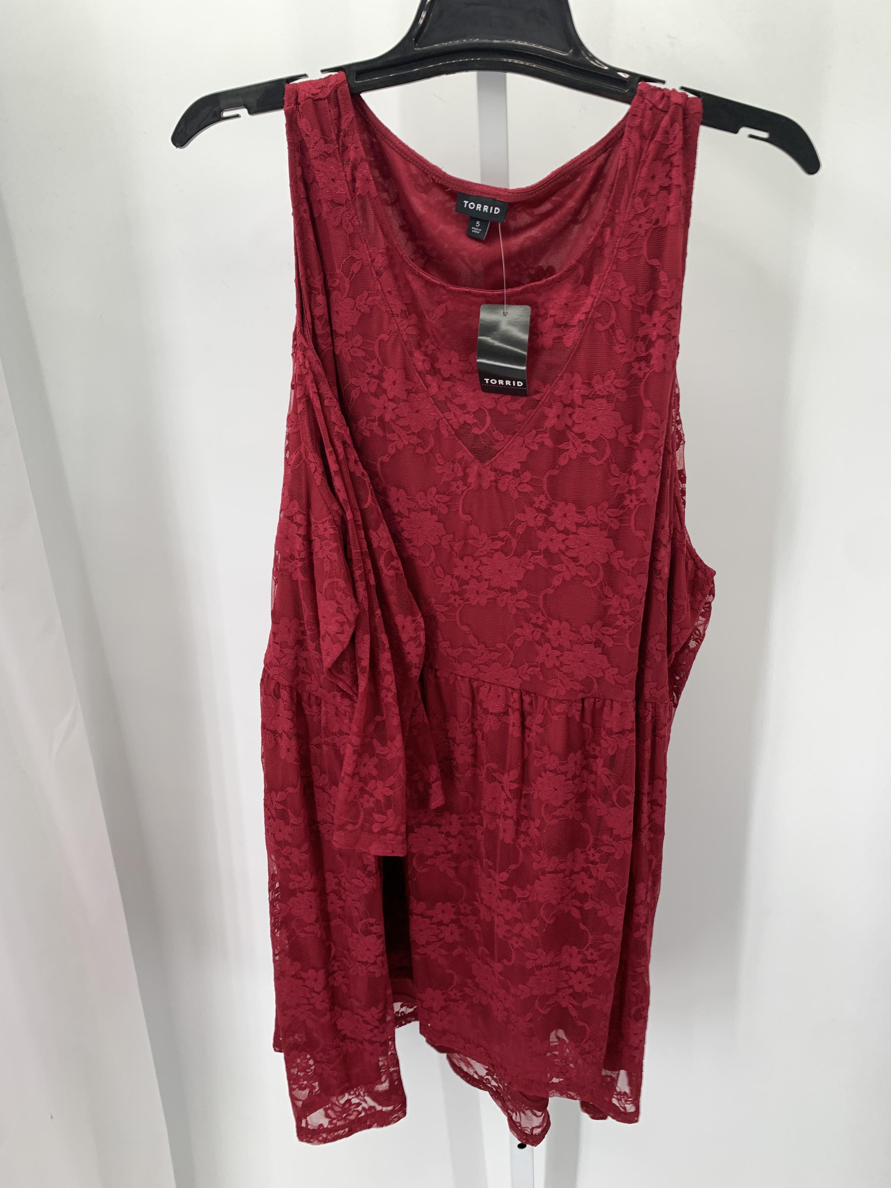 Torrid Size 5X Womens 3/4 Sleeve Shirt