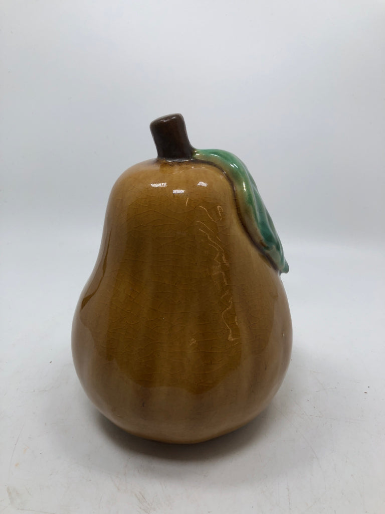 GLAZED PEAR FIGURE.