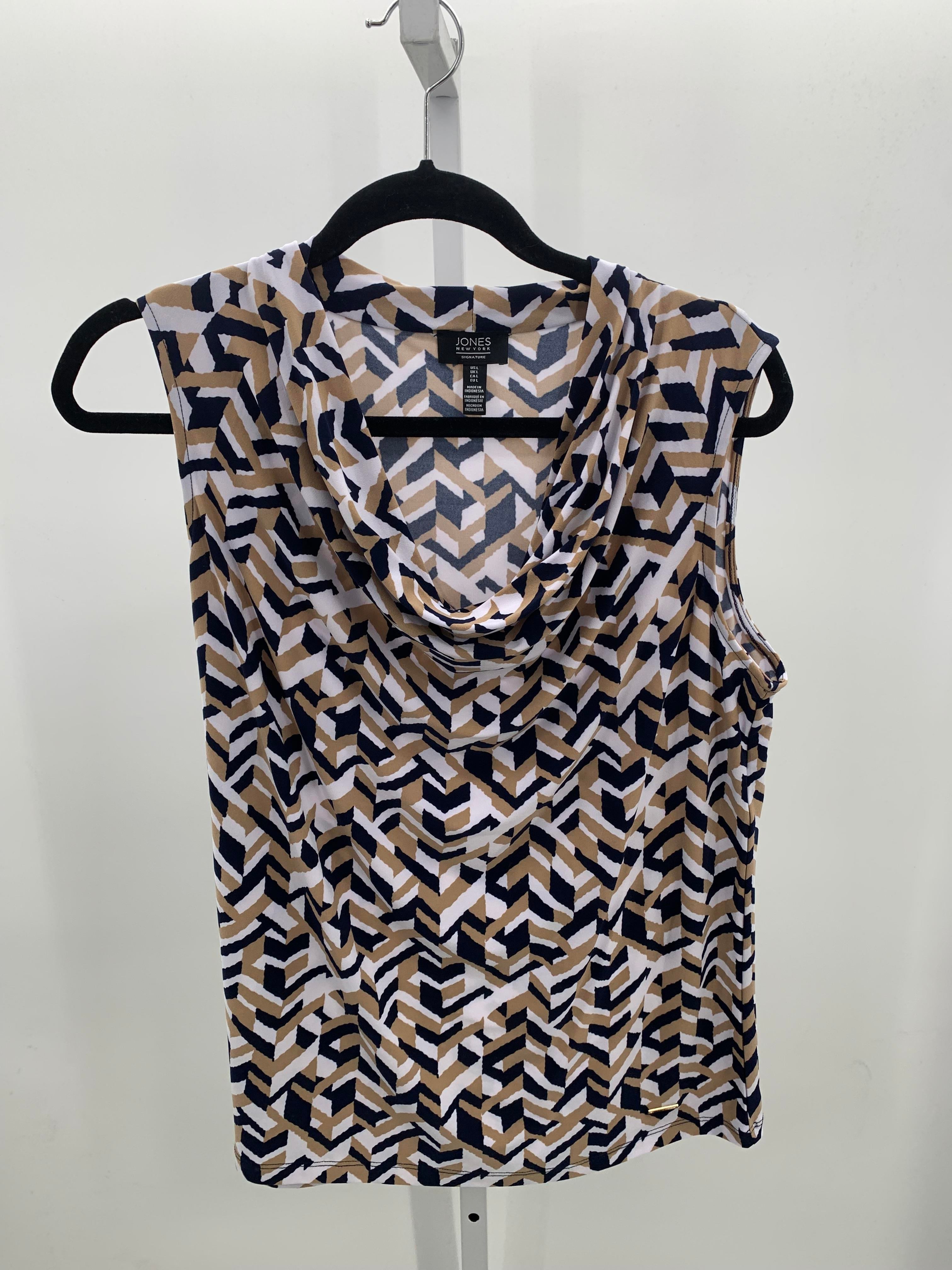 Jones New York Size Large Misses Sleeveless Shirt