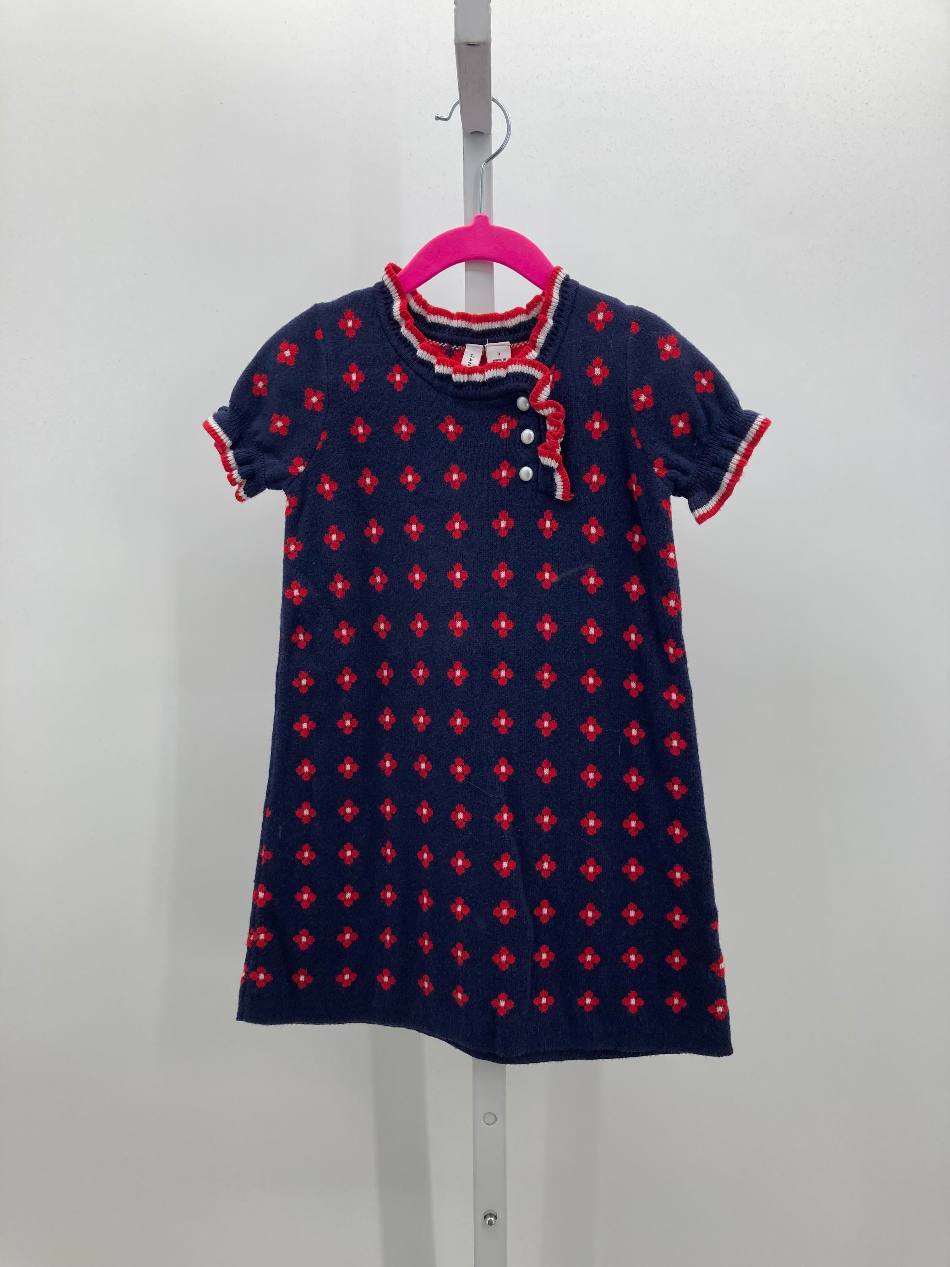 Janie and Jack Size 3 Girls Short Sleeve Dress