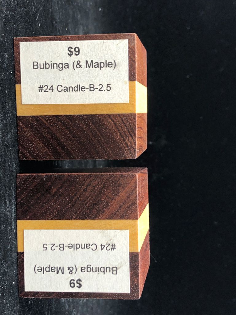 2 HANDMADE WOOD SQUARE TEA LIGHT HOLDERS.