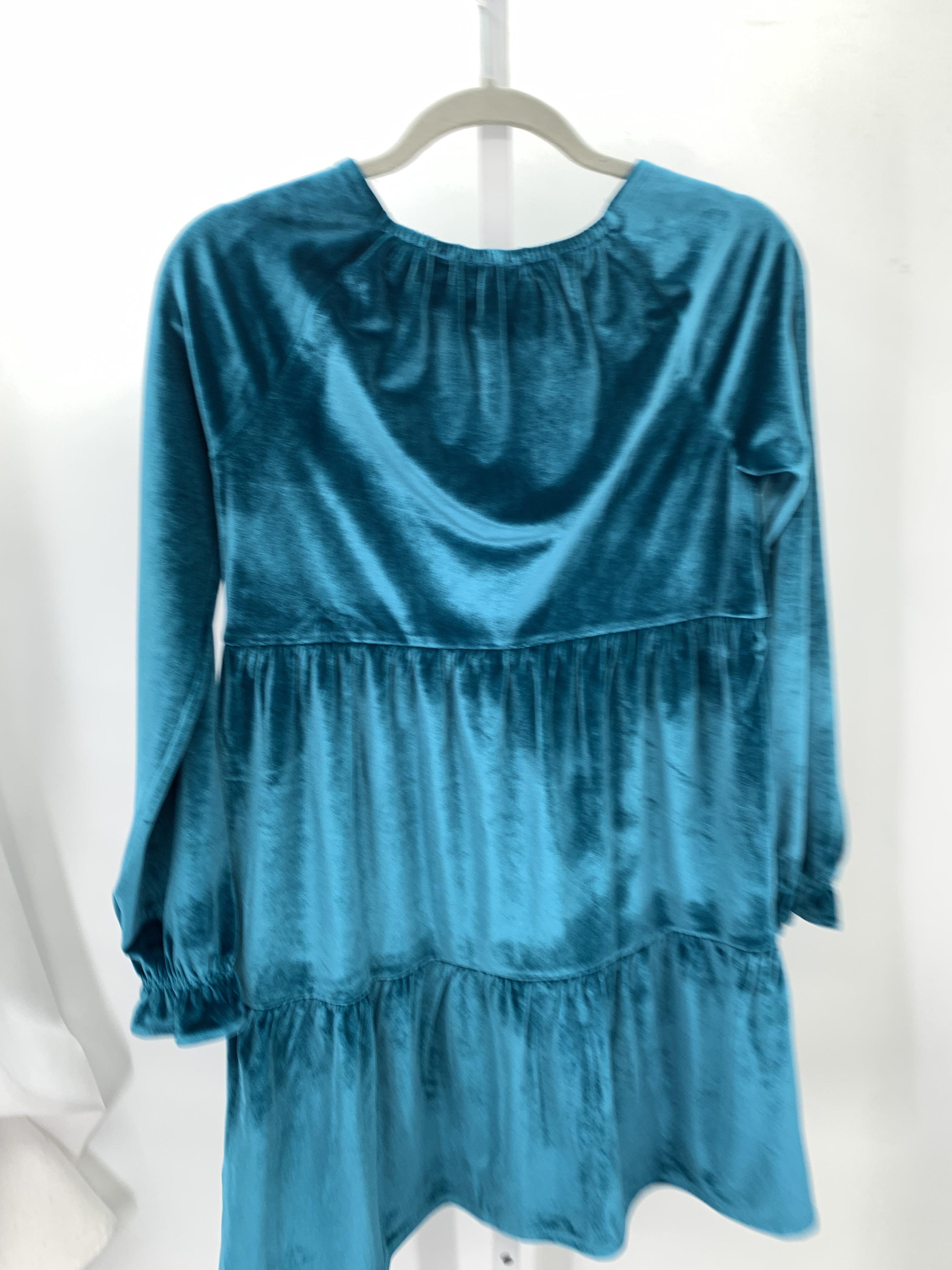 Lands End Size 14-16 Girls Long Sleeve Dress