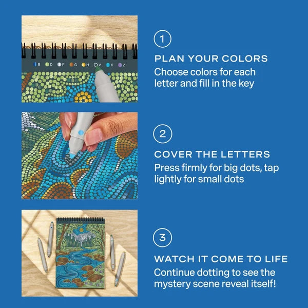 New FlowArt® - Dot-By-Letter, Majestic Earth - Metallic Ink