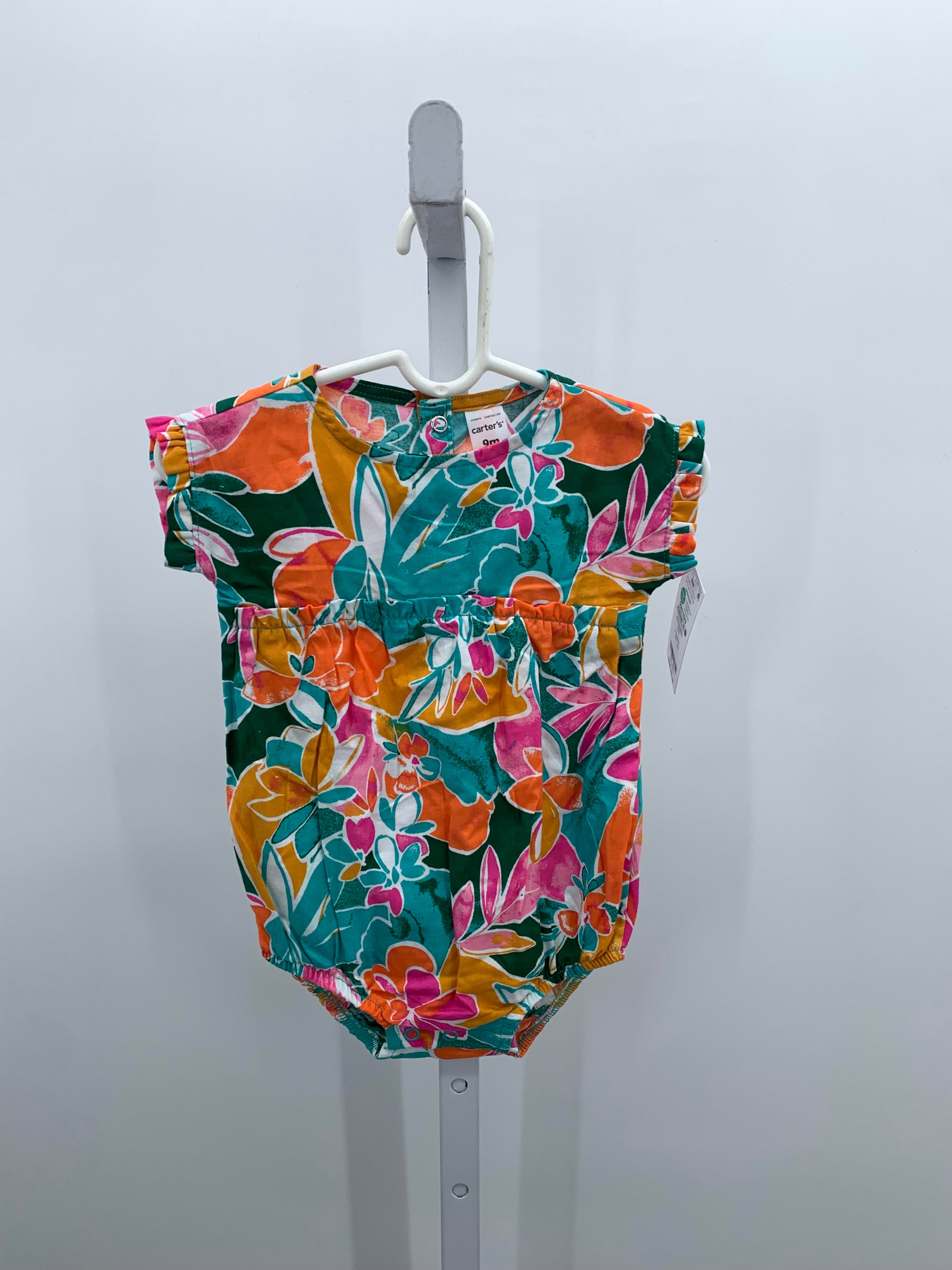 Cartwright Size 9 Months Girls Short Slv. Romper