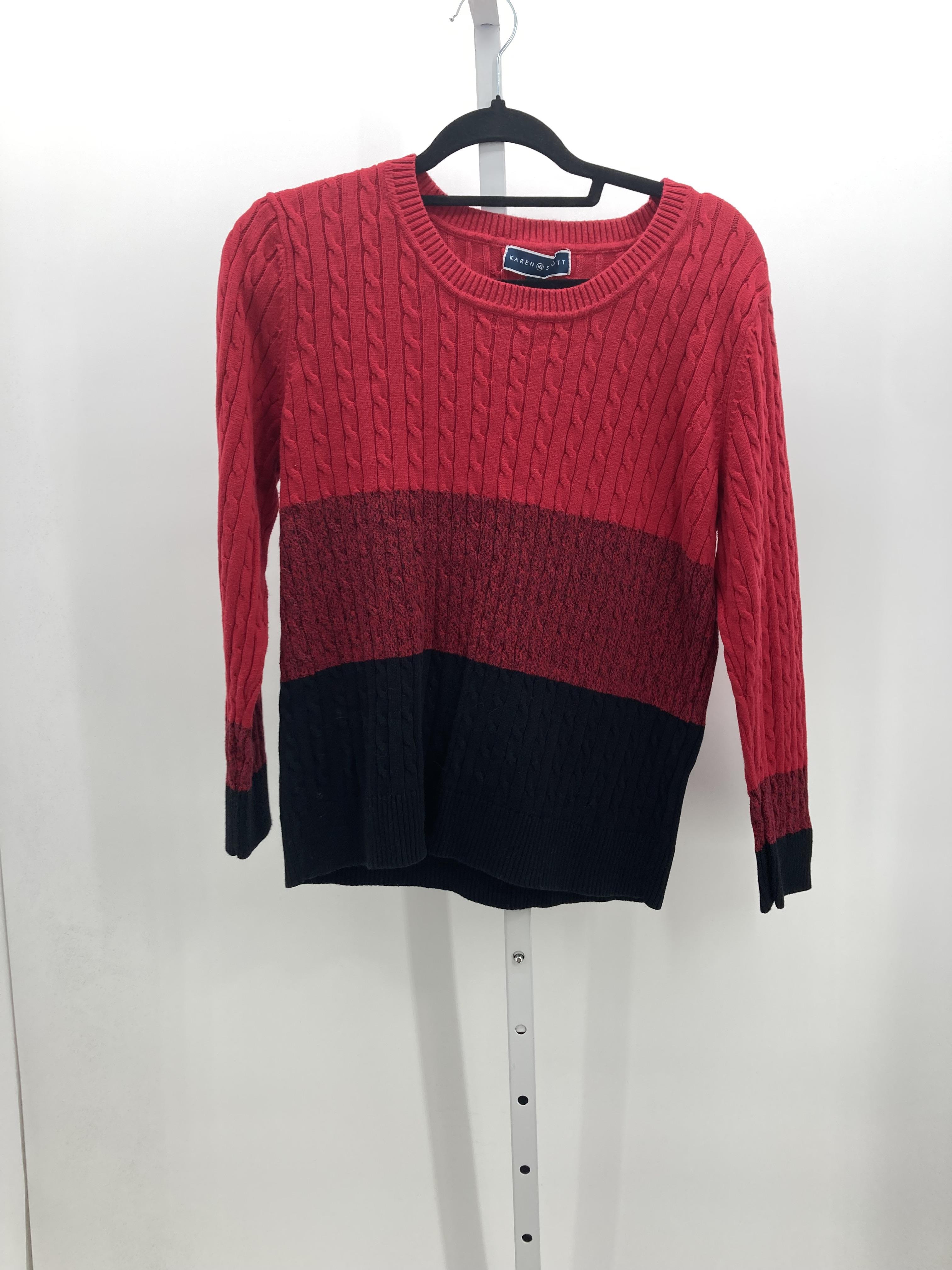Karen Scott Size Large Misses Long Slv Sweater