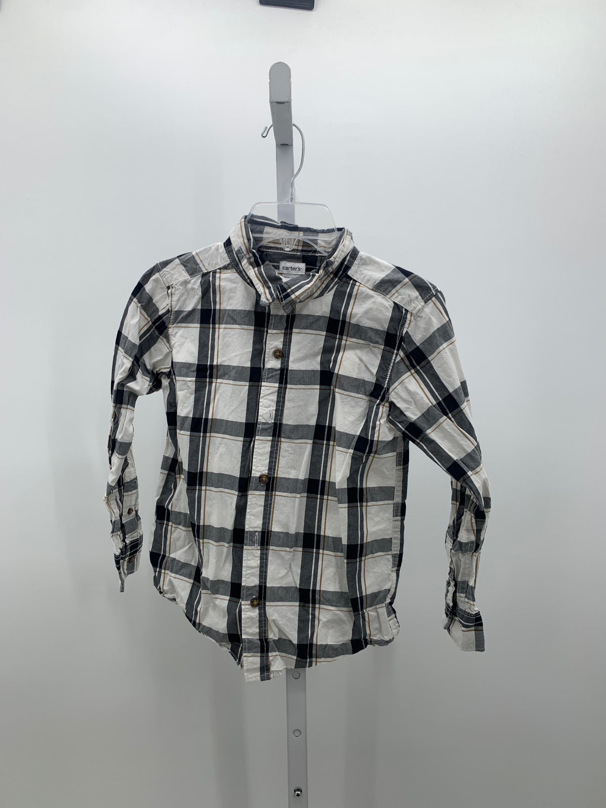 GREY BROWN PLAID