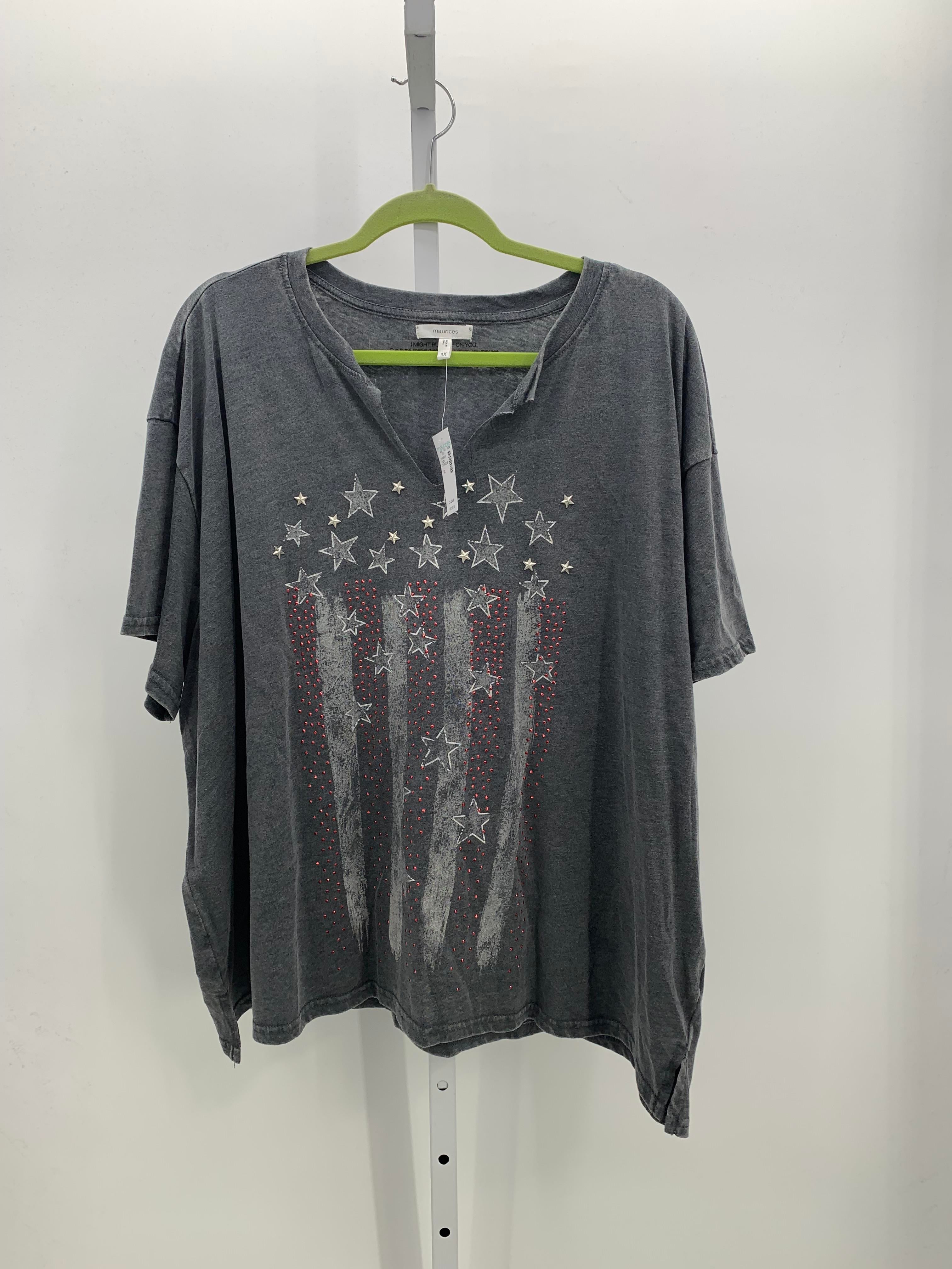 Maurices Size 3X Womens Short Sleeve Shirt