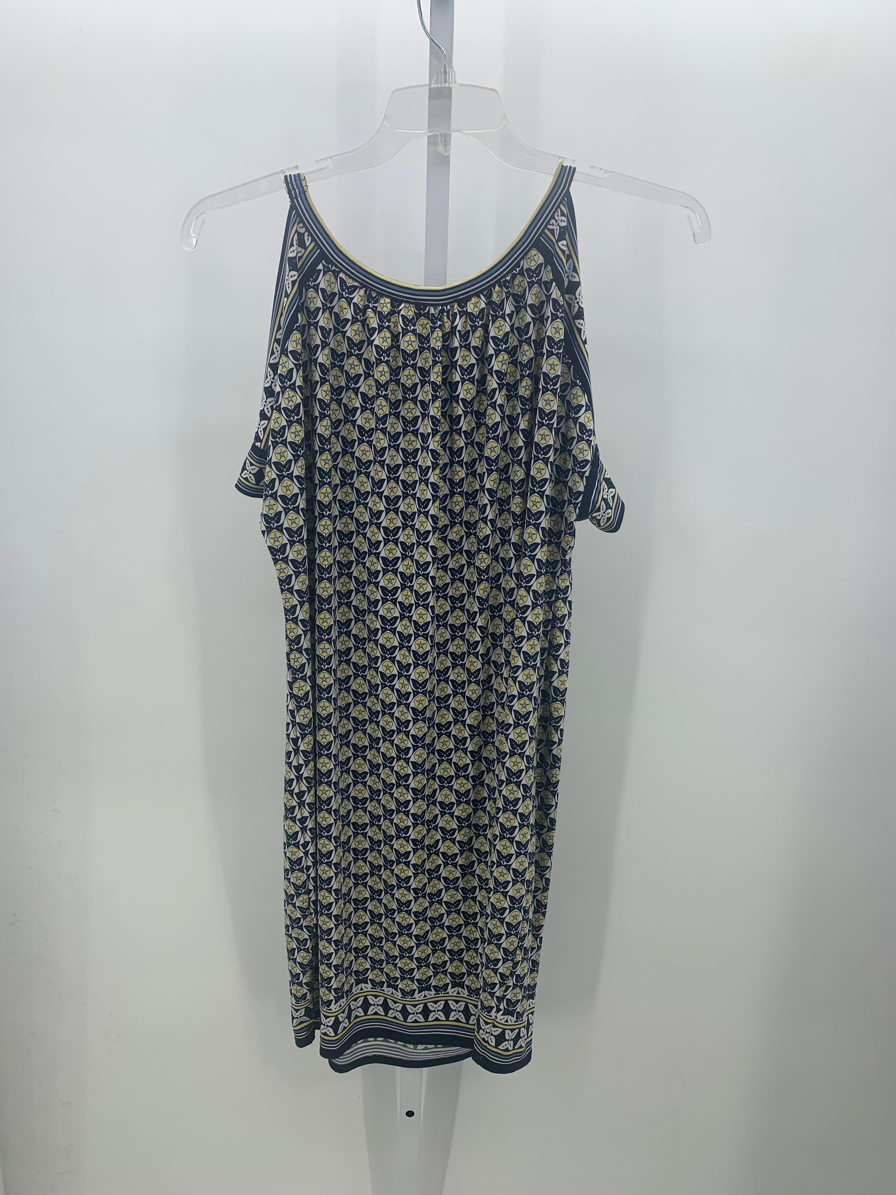 Max Studio Size Large Misses Short Sleeve Dress