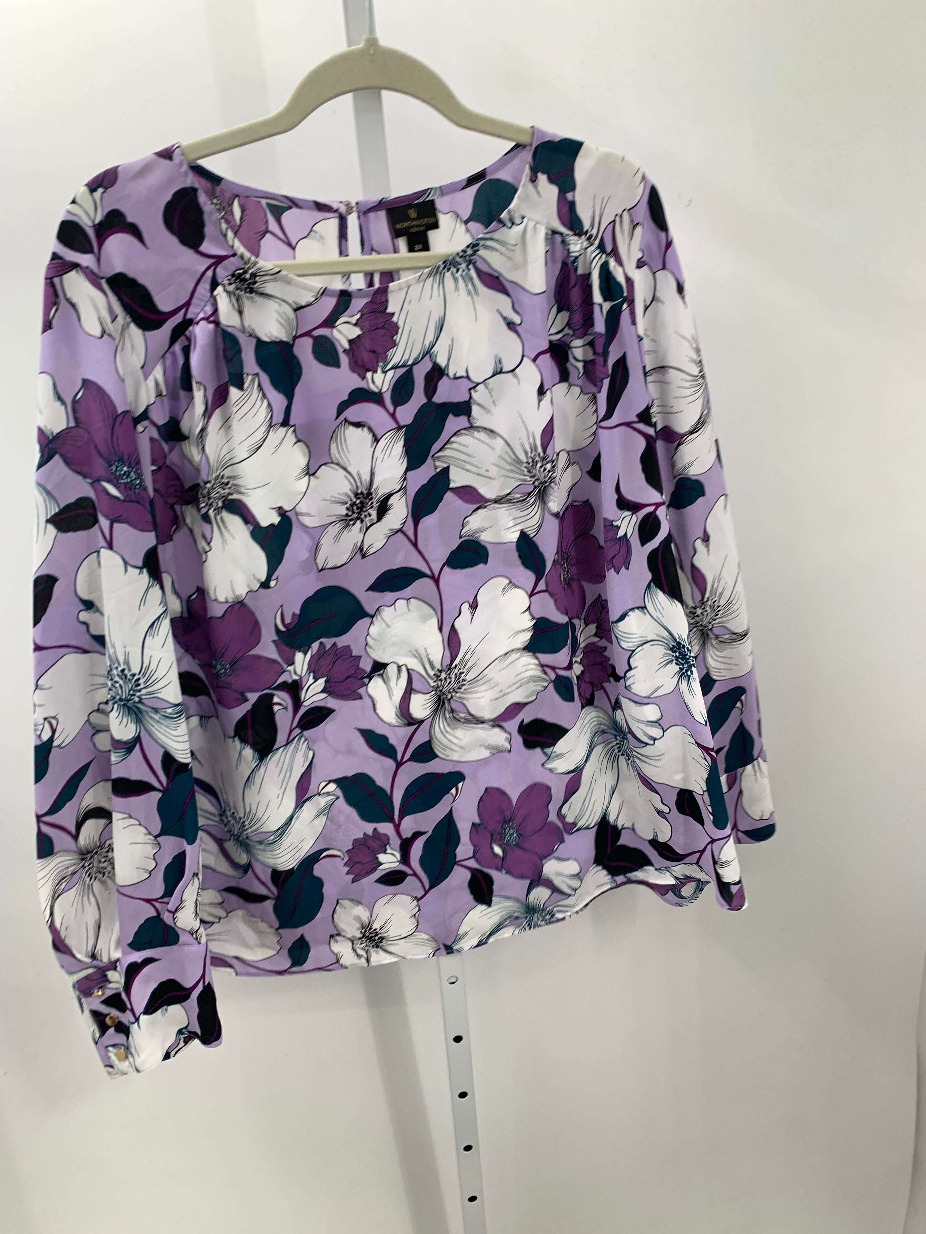 Worthington Size 2X Womens Long Sleeve Shirt