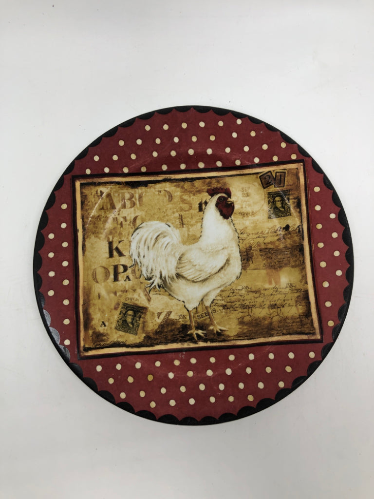4 ROOSTER STAMP PLATES.