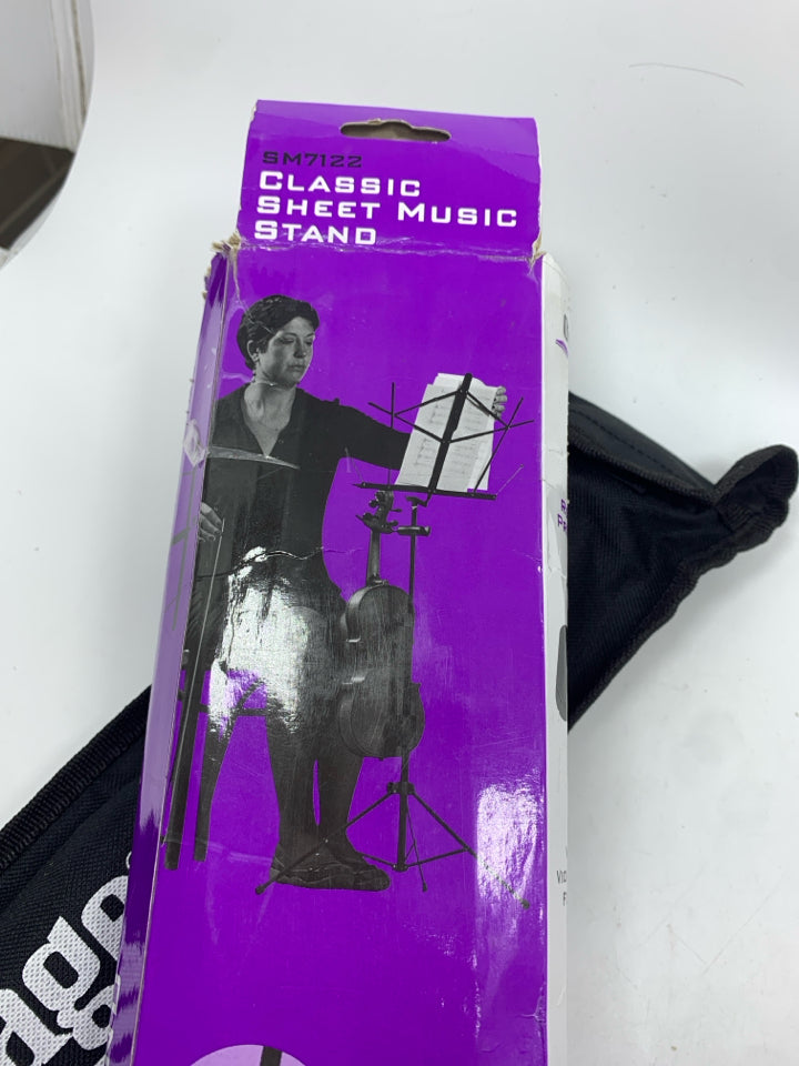 NIB CLASSIC METAL MUSIC STAND.