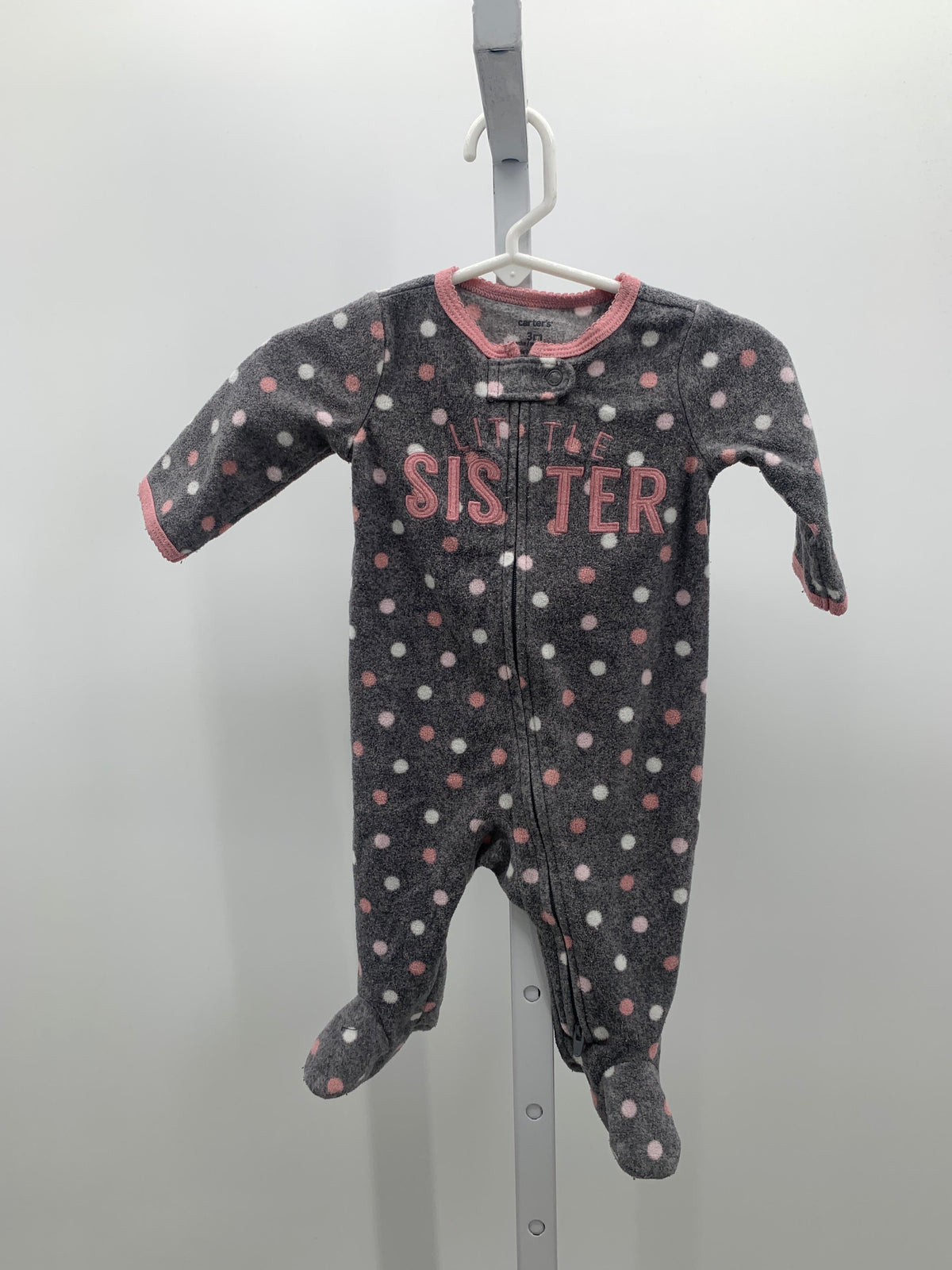 Carters Size 3 Months Girls Long Slv. Romper