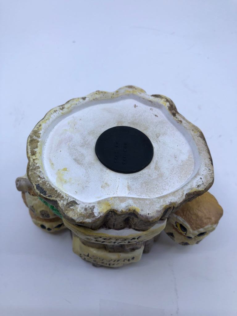 VTG OWL AND TREE "NOBODY'S PERFECT" BANK.