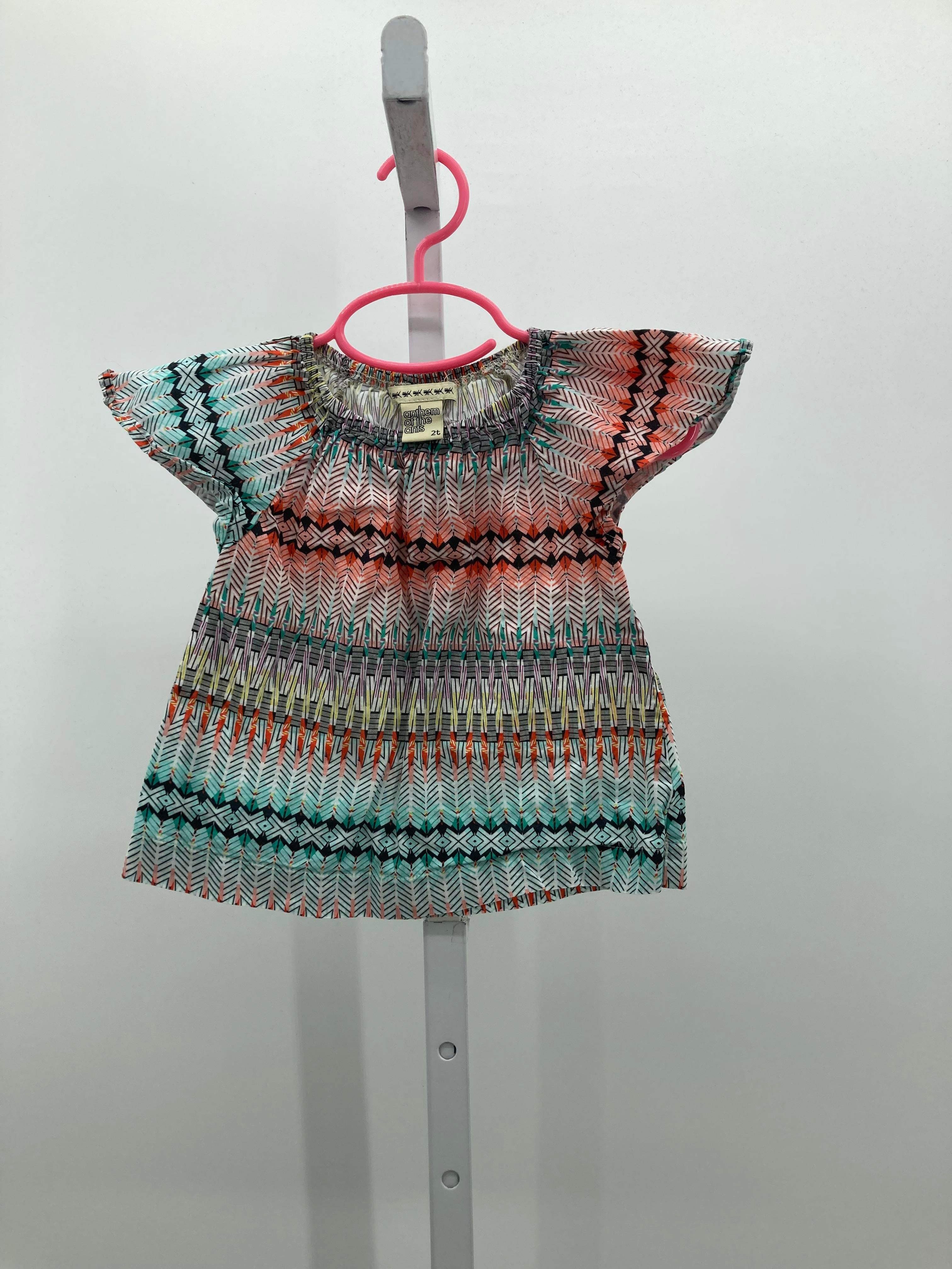 Size 2T Girls Short Sleeve Shirt