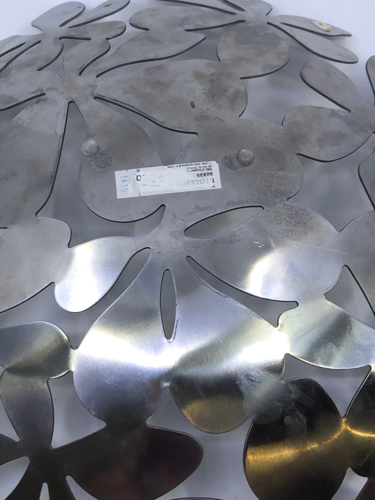 HEAVY METAL FLOWERS FRUIT BOWL IKEA.