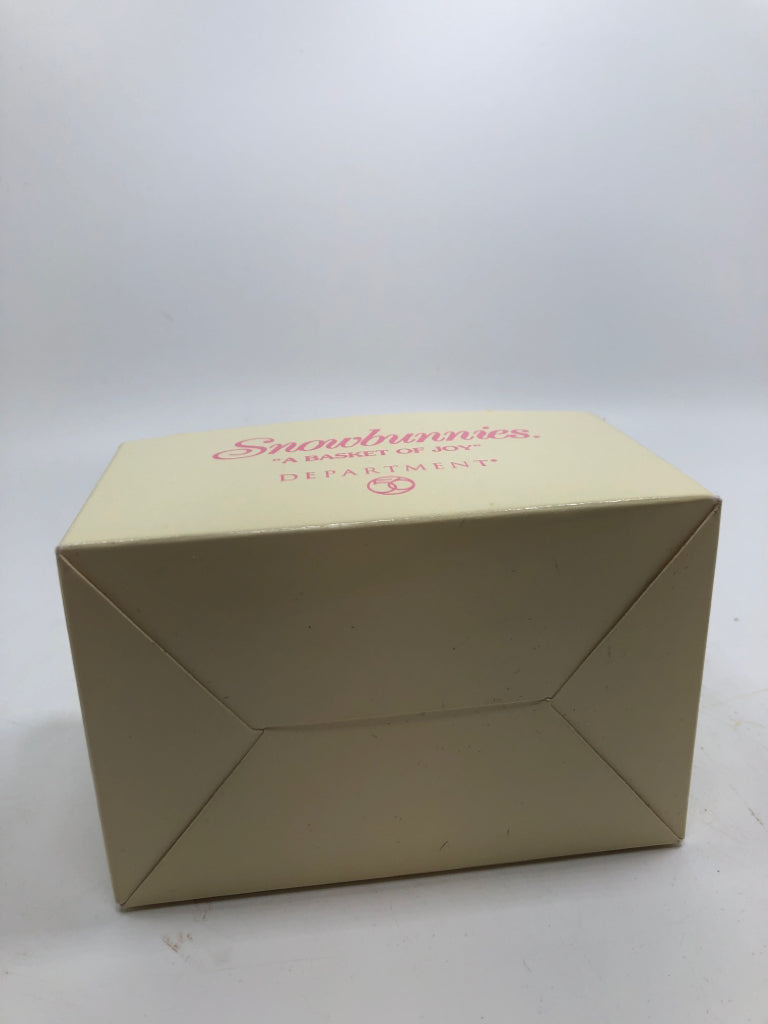 SNOW BABY BASKET OF JOY FIGURINE IN BOX.