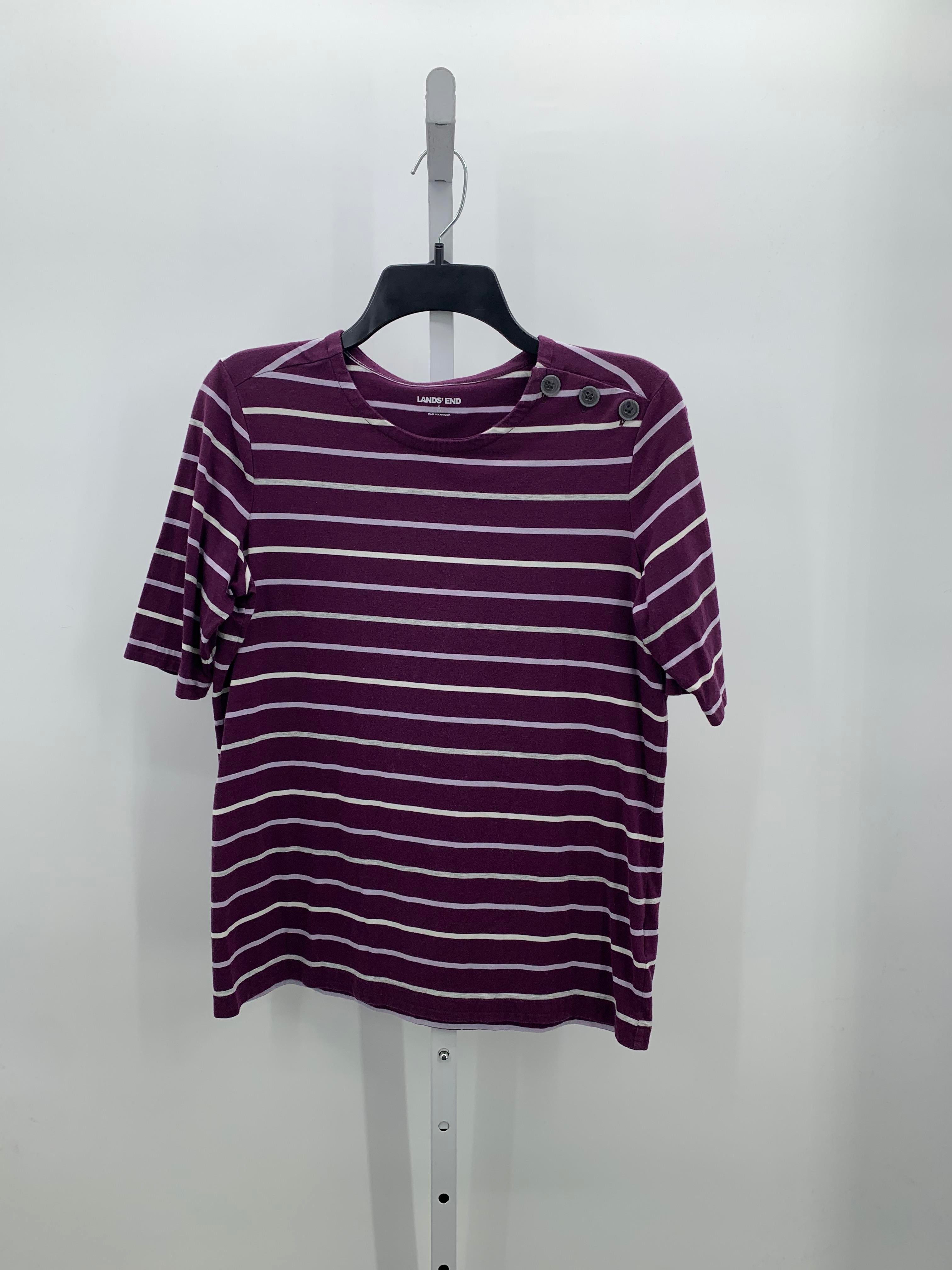 Lands End Size Small Misses Short Sleeve Shirt