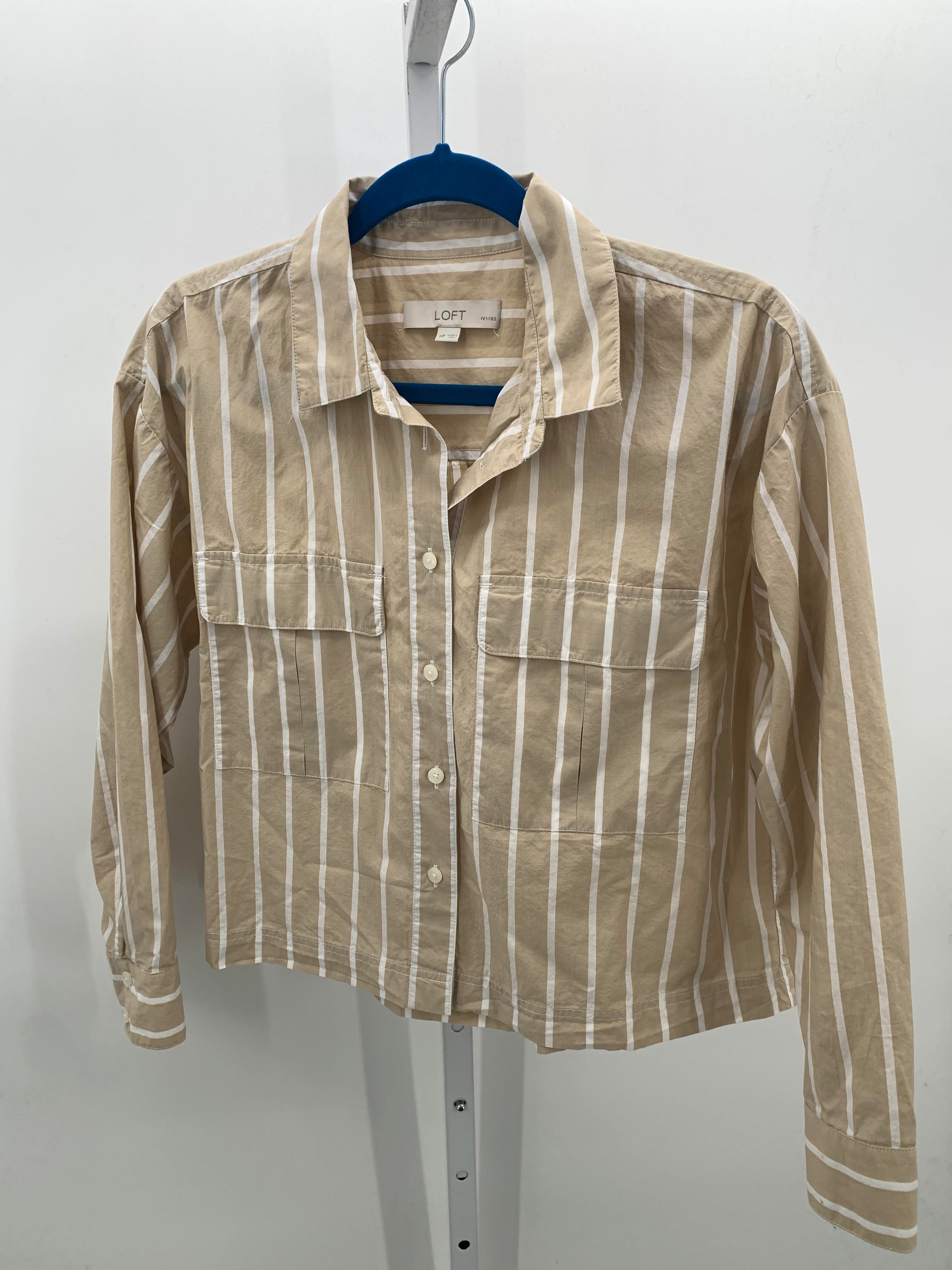 Loft Size Medium Petite Petite Long Sleeve Shirt
