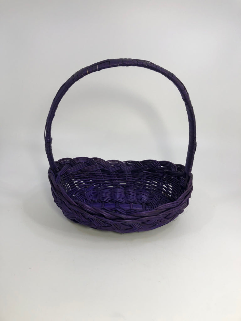 DARK PURPLE OVAL BASKET.