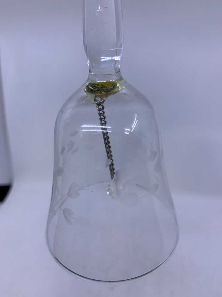 HERITAGE ETCHED GLASS BELL.