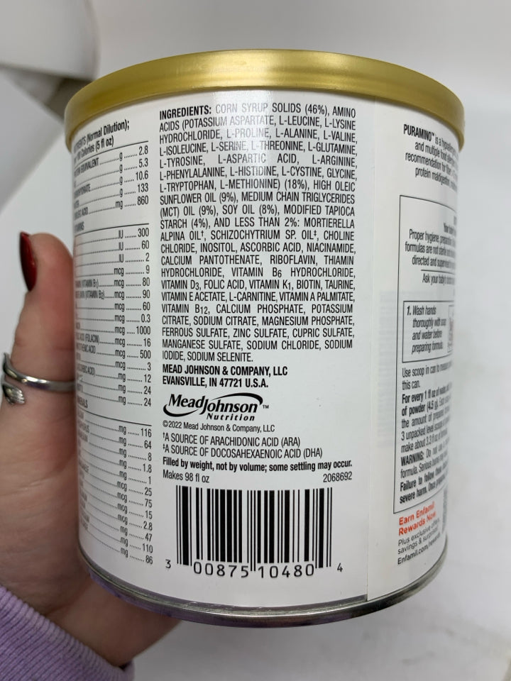 Puramino DHA & ARA Hypoallergenic Infant Formula 14.1 oz