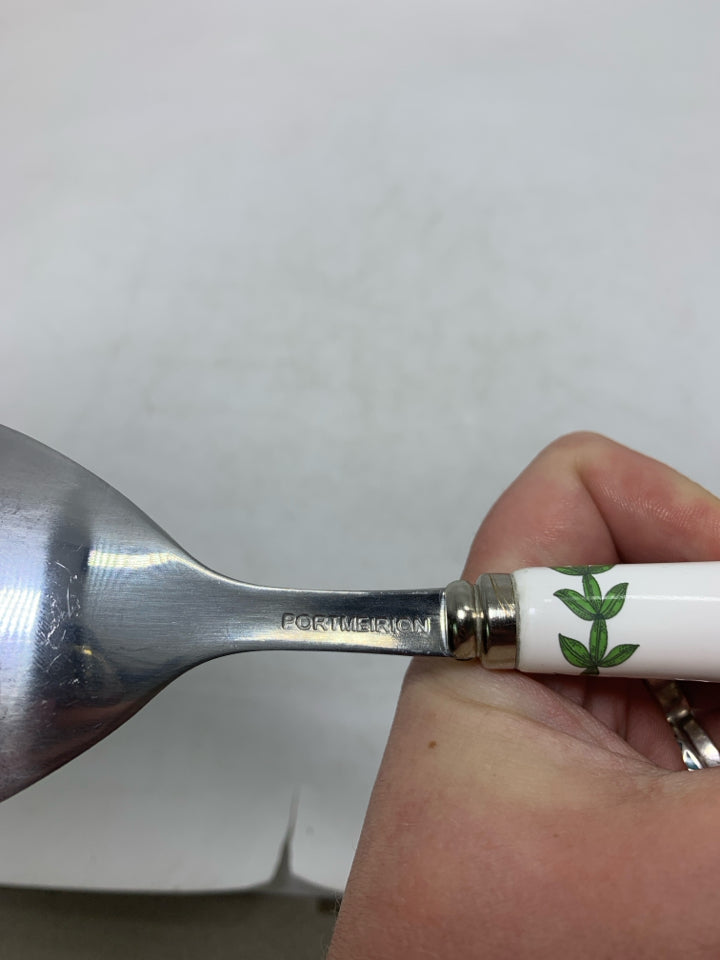 BOTANIC GARDEN PINK FLOWERS SERVING SPOON.