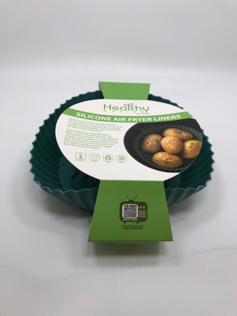 NIP TEAL SILICONE AIR FRYER LINER.
