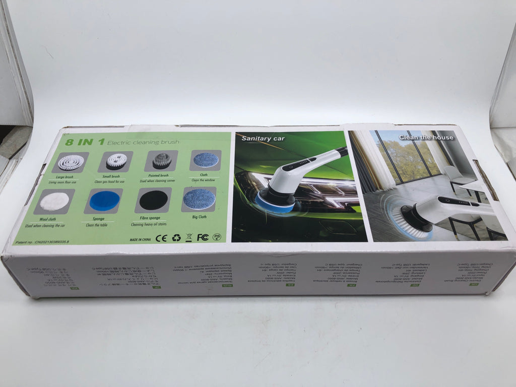 NIB 8-IN-1 ELECTRIC CLEANING BRUSH.