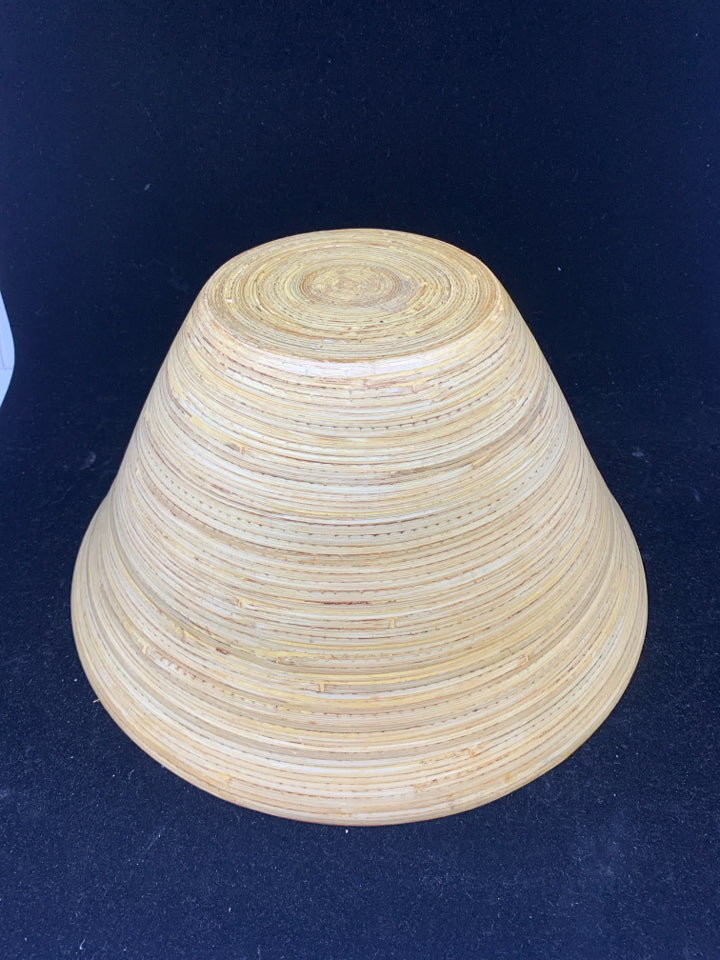 LARGE BAMBOO BOWL.