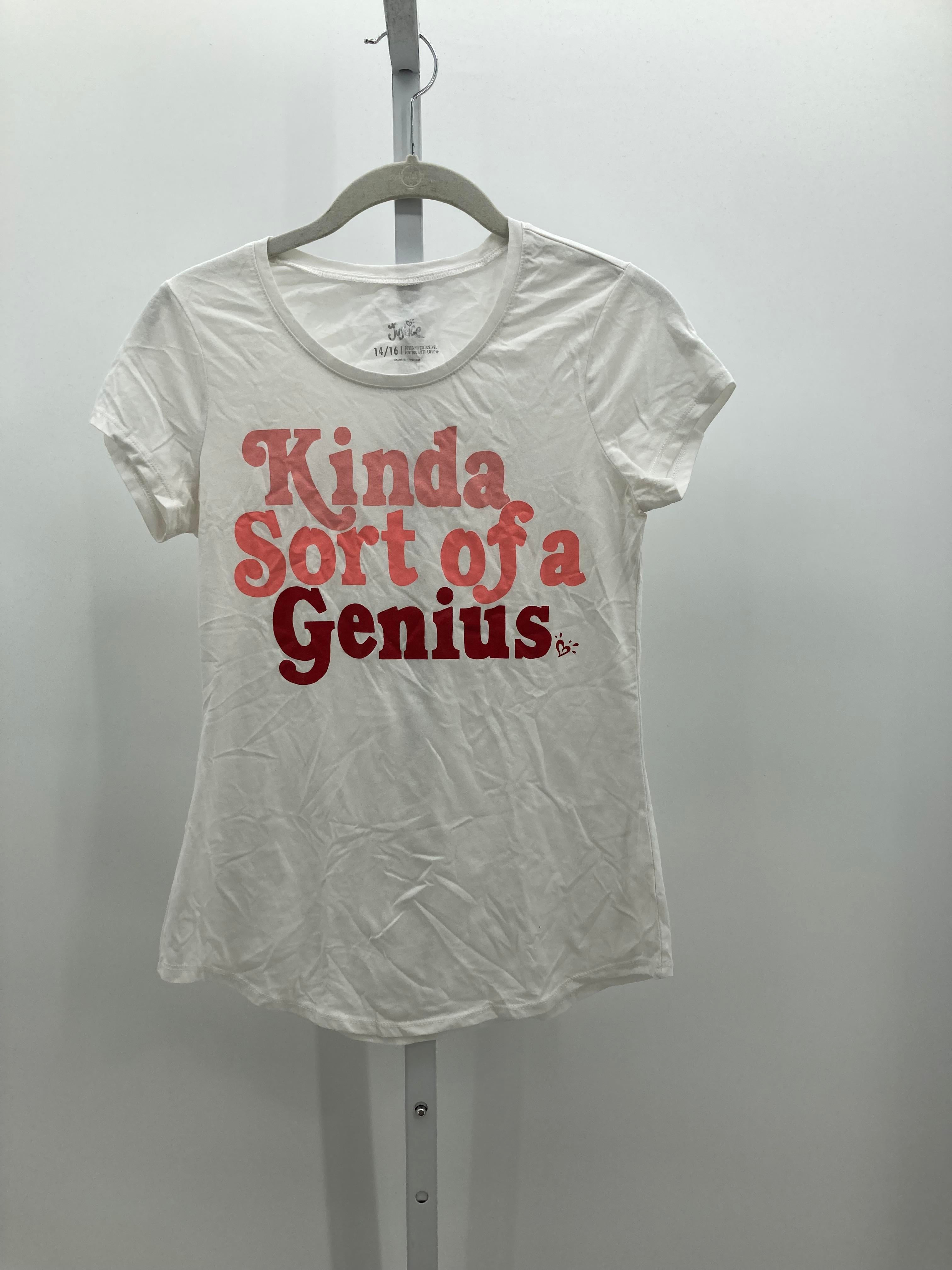 Justice Size 14-16 Girls Short Sleeve Shirt
