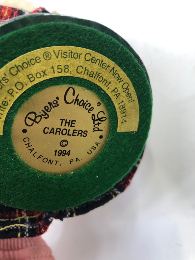 BYERS' CHOICE GIRL IN RED COAT W MUFF-1994.