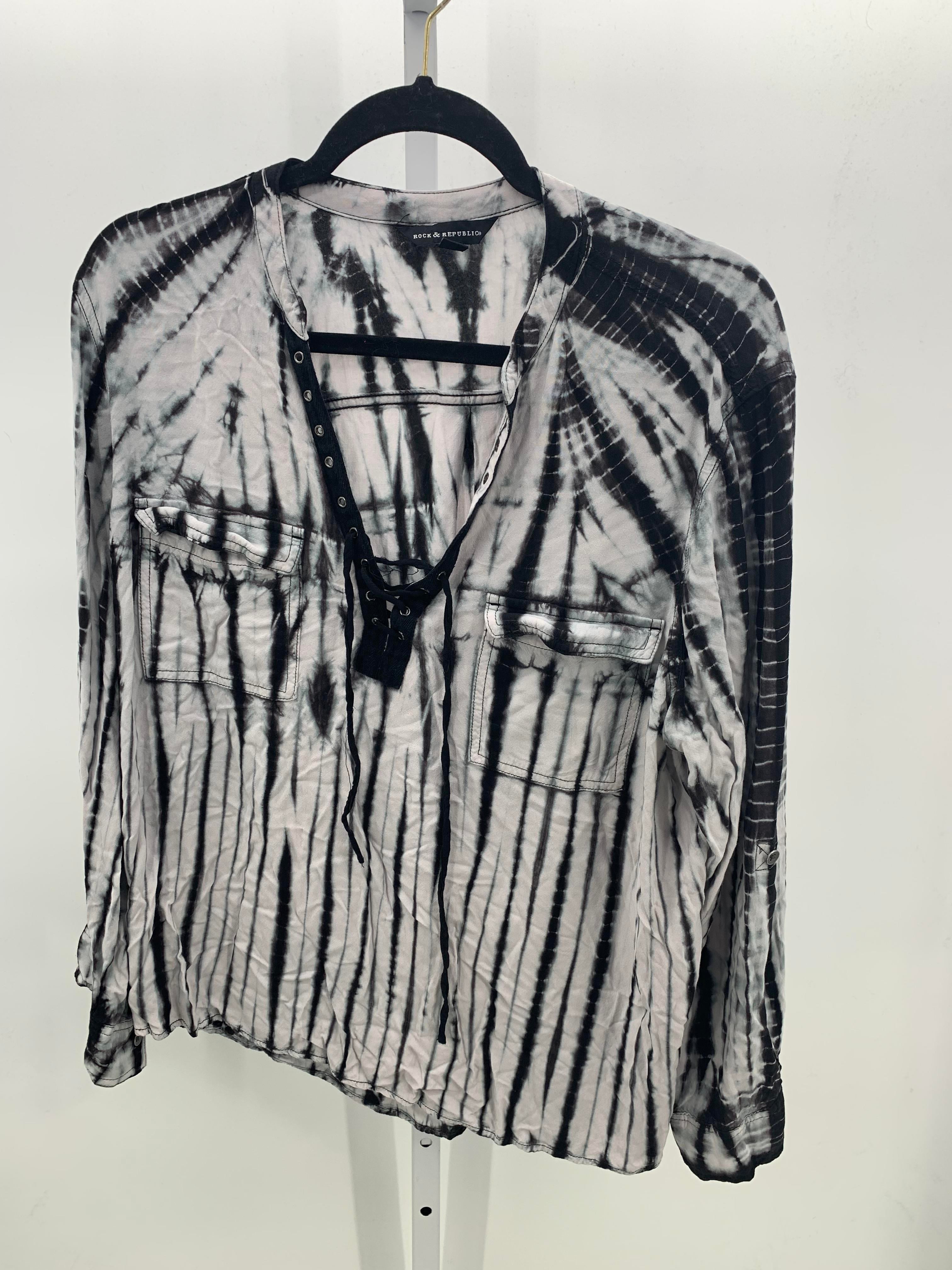 Rock & Republic Size Extra Large Misses Long Sleeve Shirt