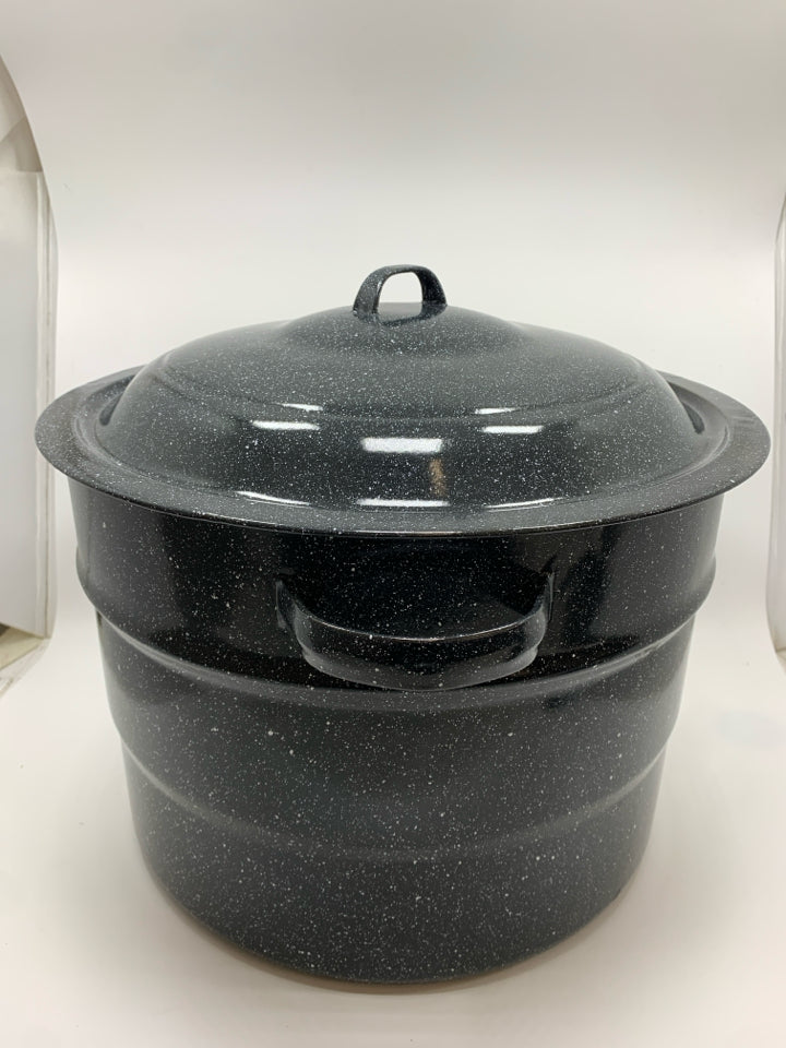 GRANITE WARE ENAMELED WATER BATH CANNER.