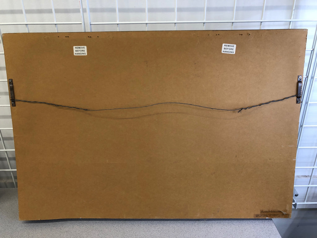 BLACK WOOD CARVED TREE WALL HANGING.