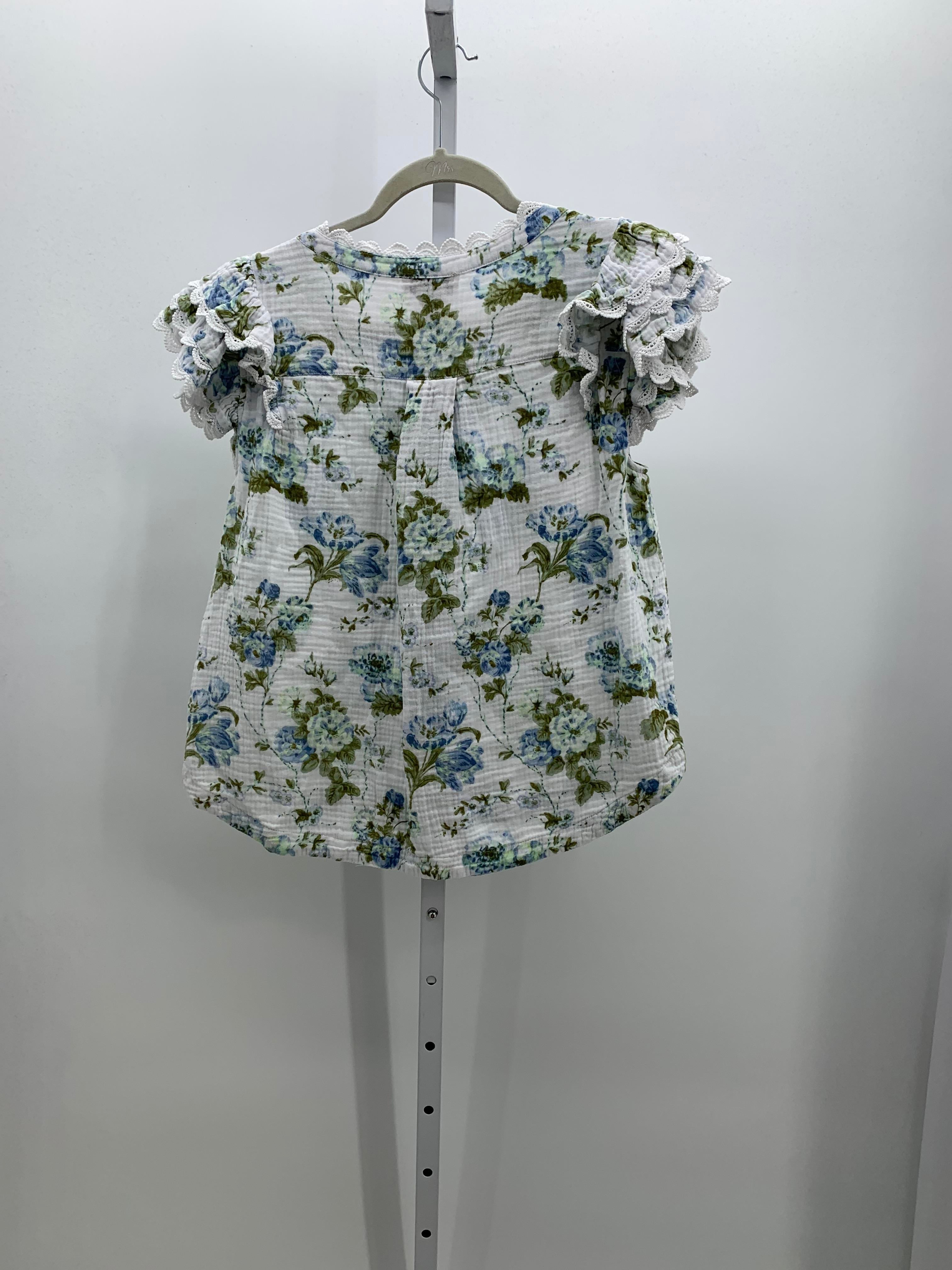 Laura Ashley Size Medium Misses Short Sleeve Shirt
